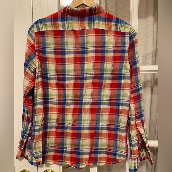 Ralph Lauren lightweight plaid button down - Picture 2 of 6
